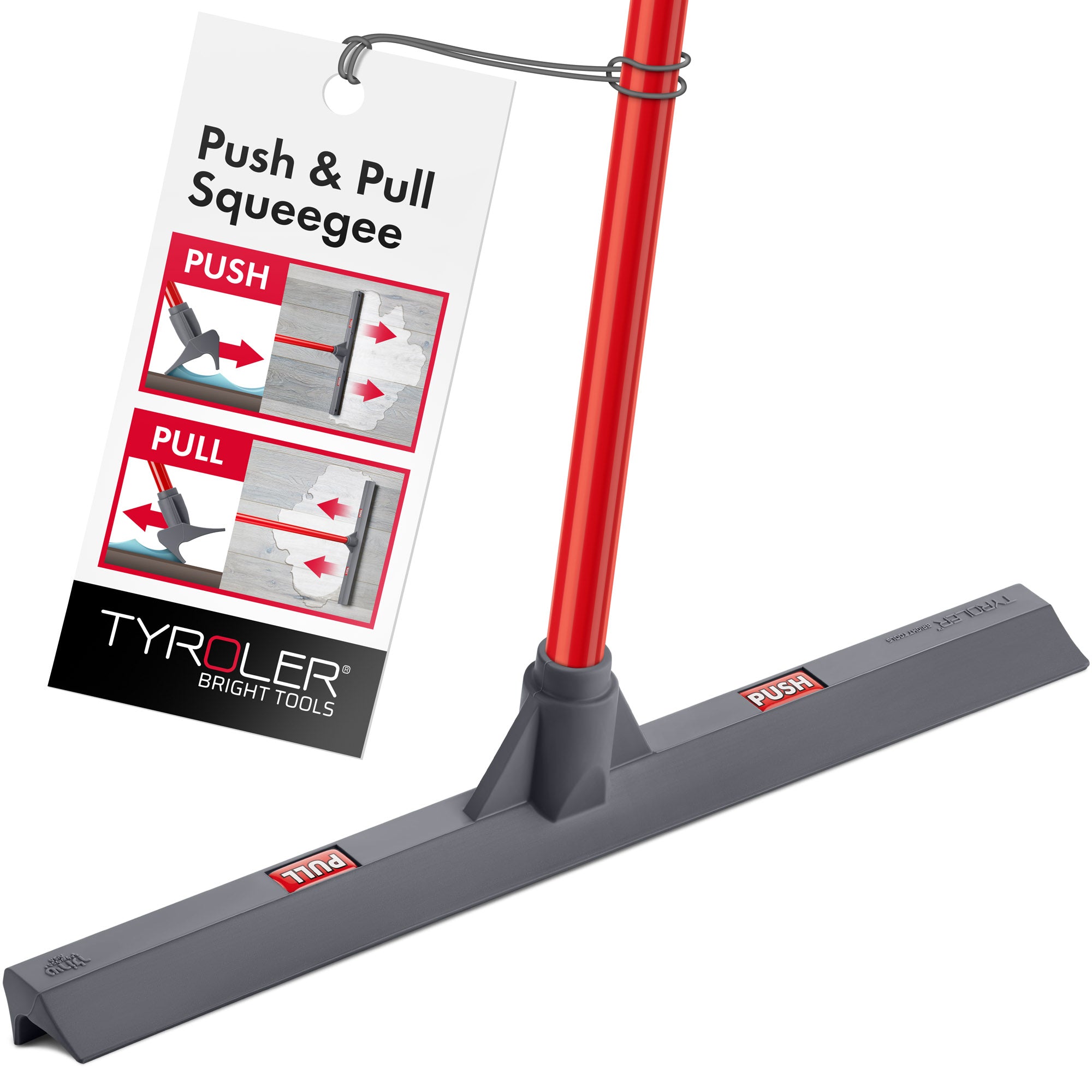 Push & Pull Silicone Squeegee 44cm