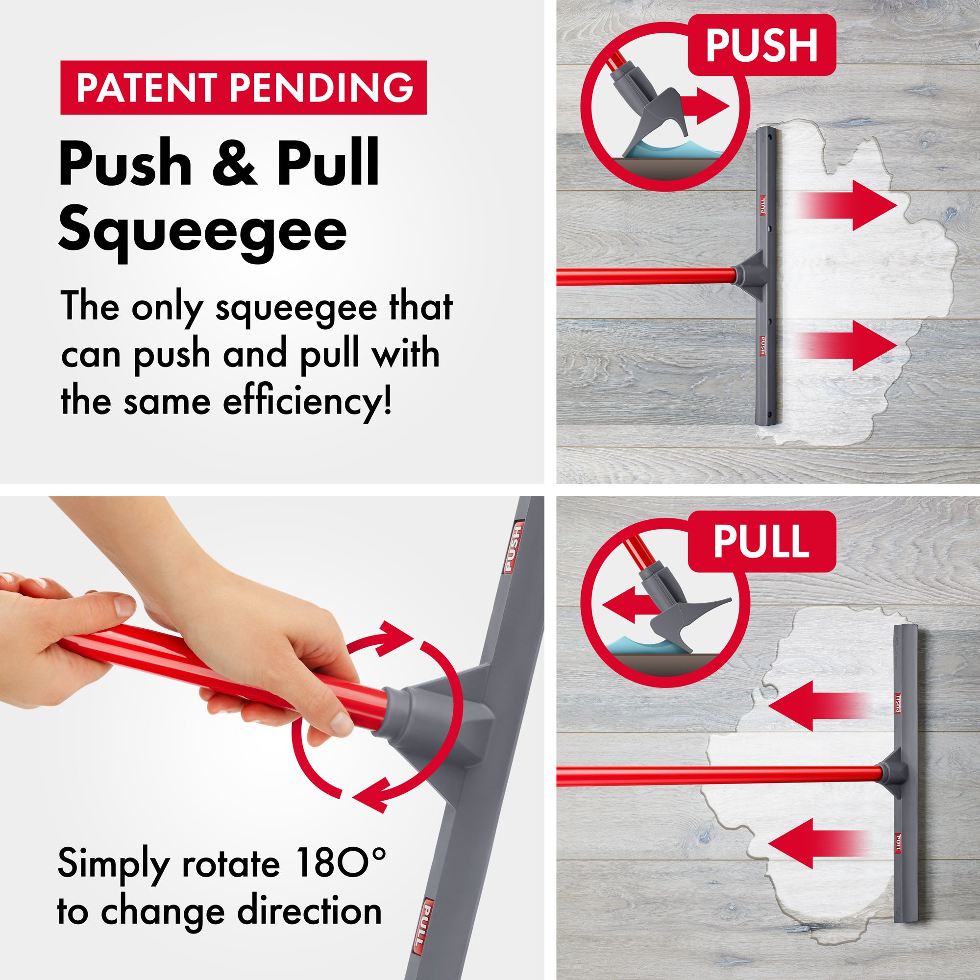 Push & Pull Silicone Squeegee