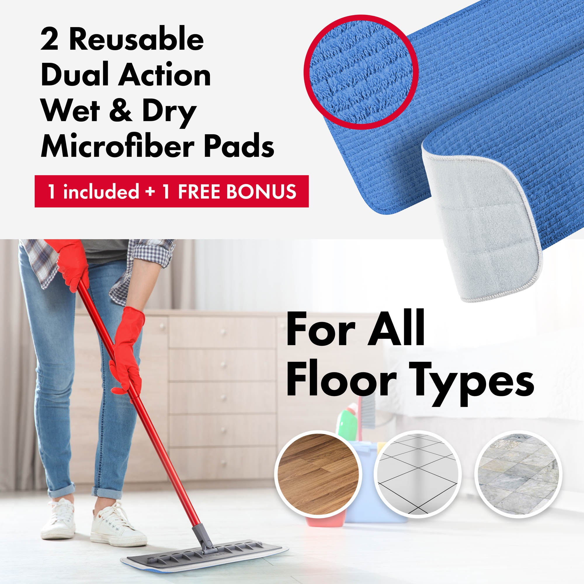 Microfiber Silicone Mop