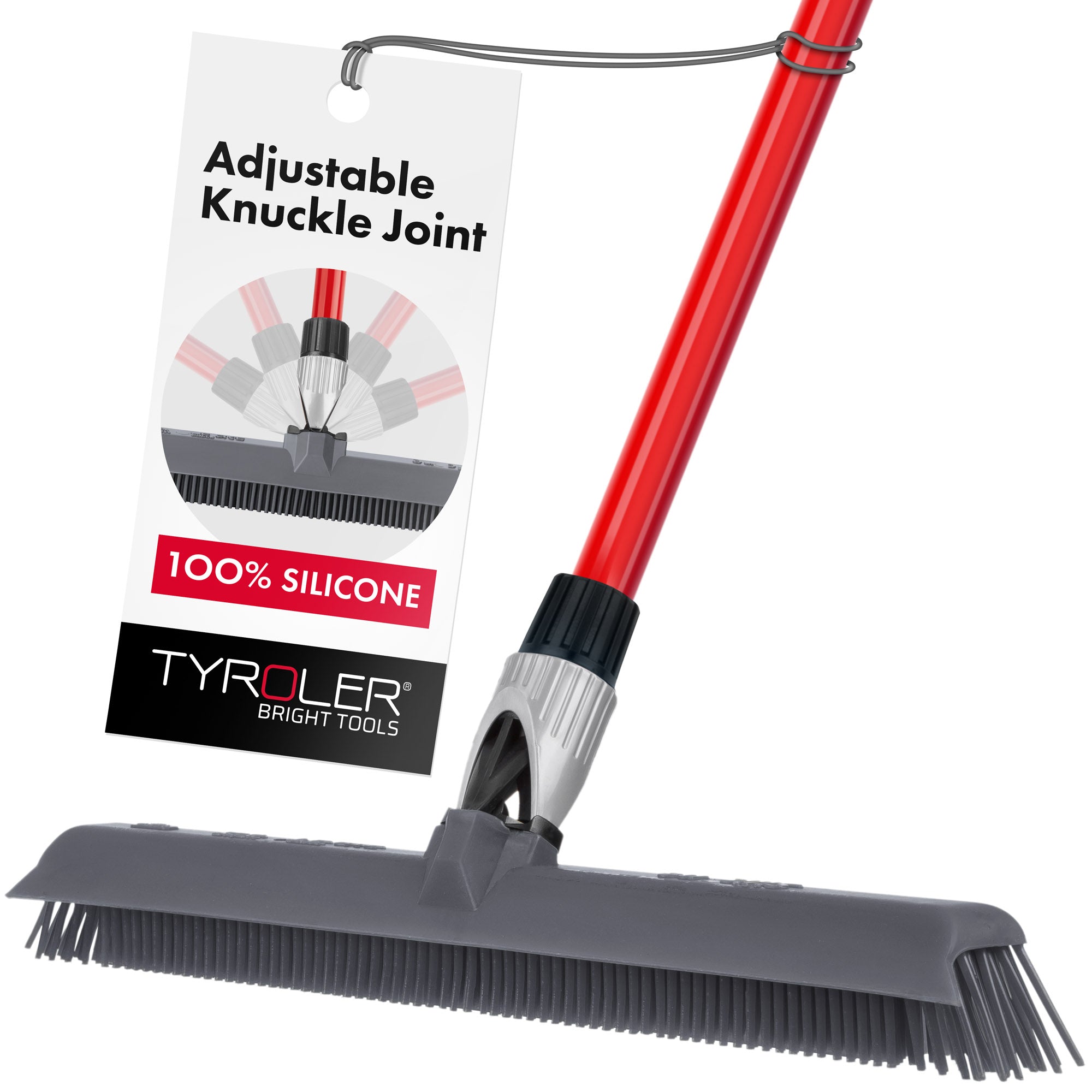 Silicone Broom 40cm with built-in Squeegee