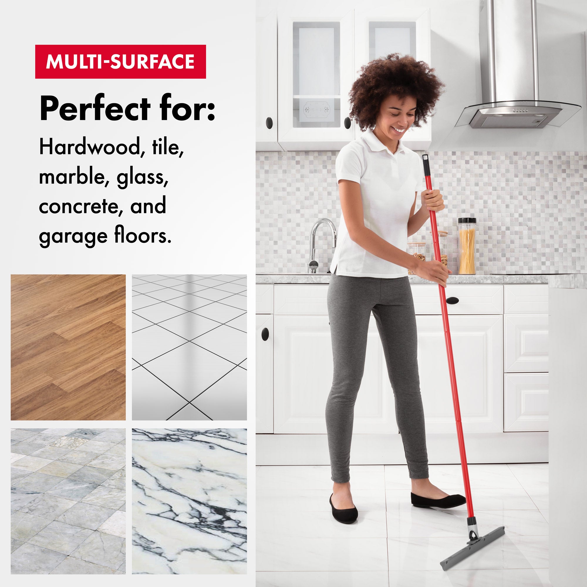 Silicone Floor Squeegee 45cm with knuckle-joint