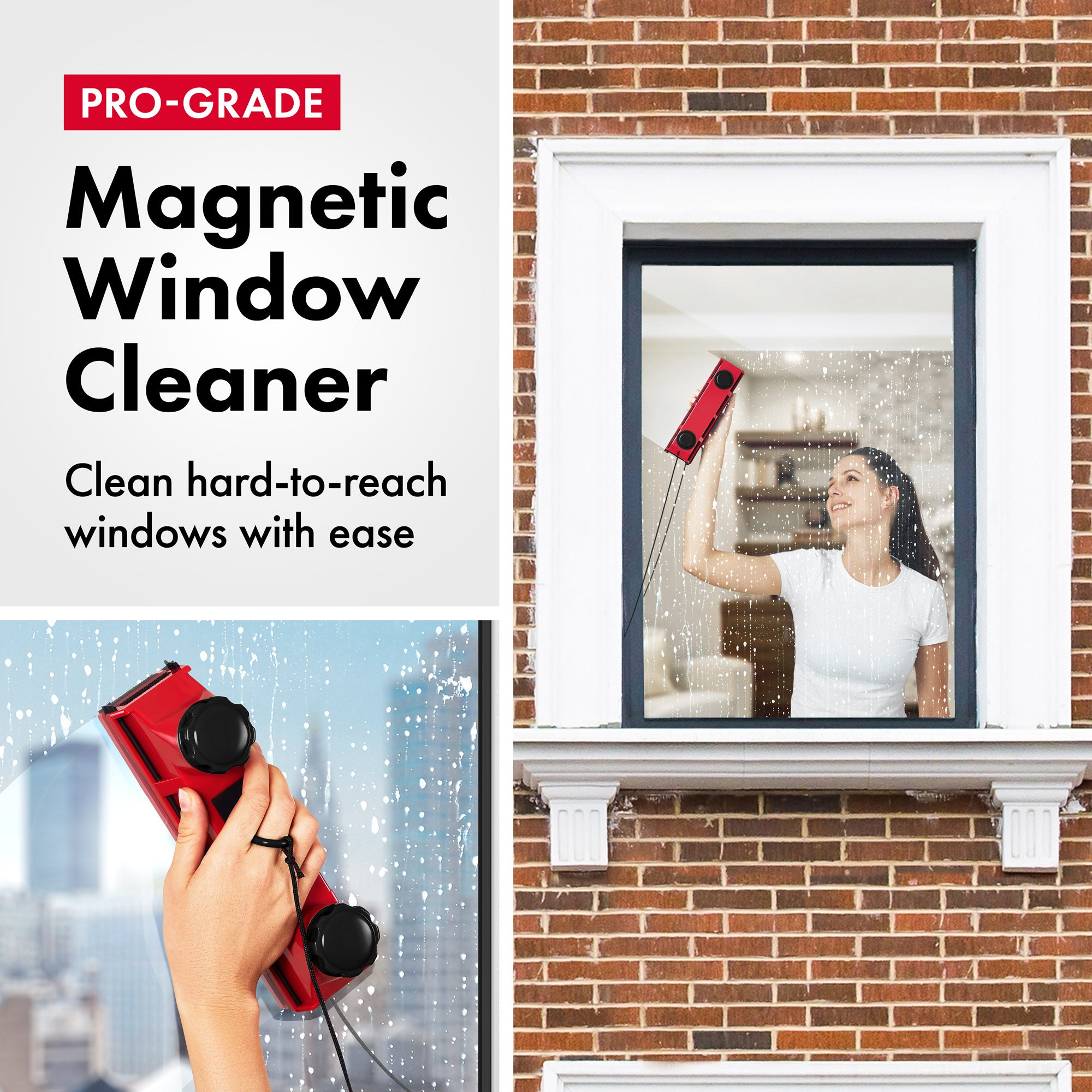 Glider D-2 AFC Magnetic Window Cleaner, 2-18mm