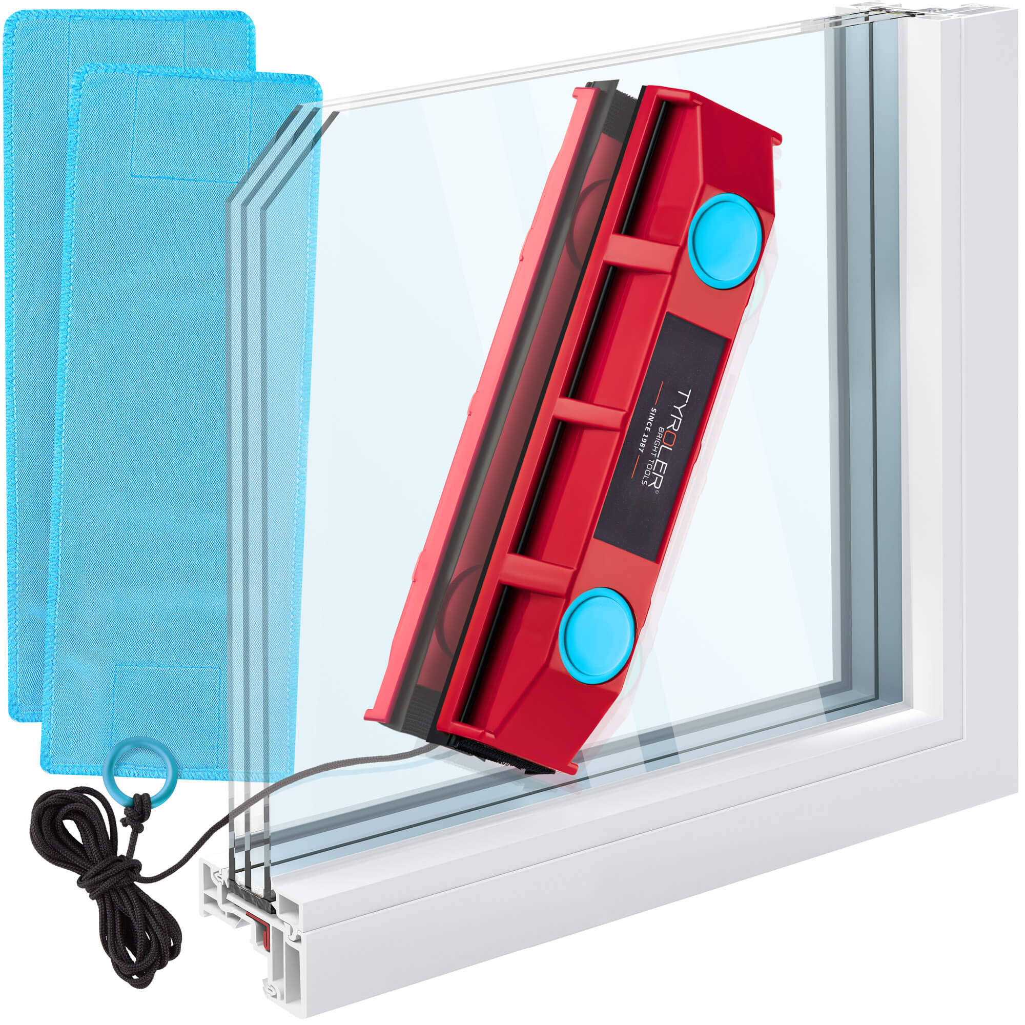 Glider D-2 Magnetic Window Cleaner, 8-18mm