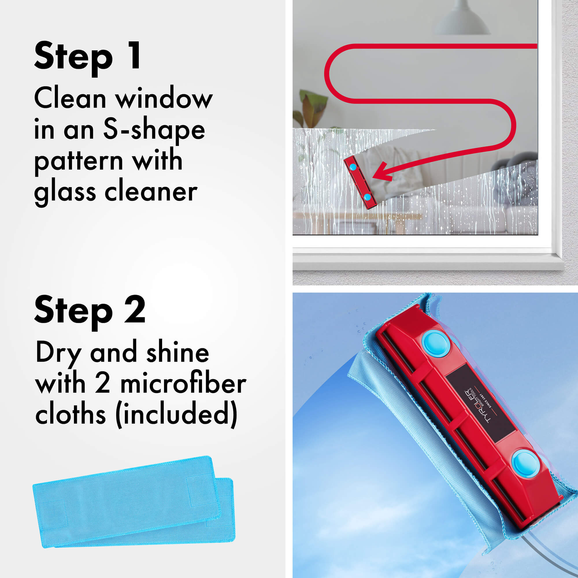 Glider D-2 Magnetic Window Cleaner, 8-18mm