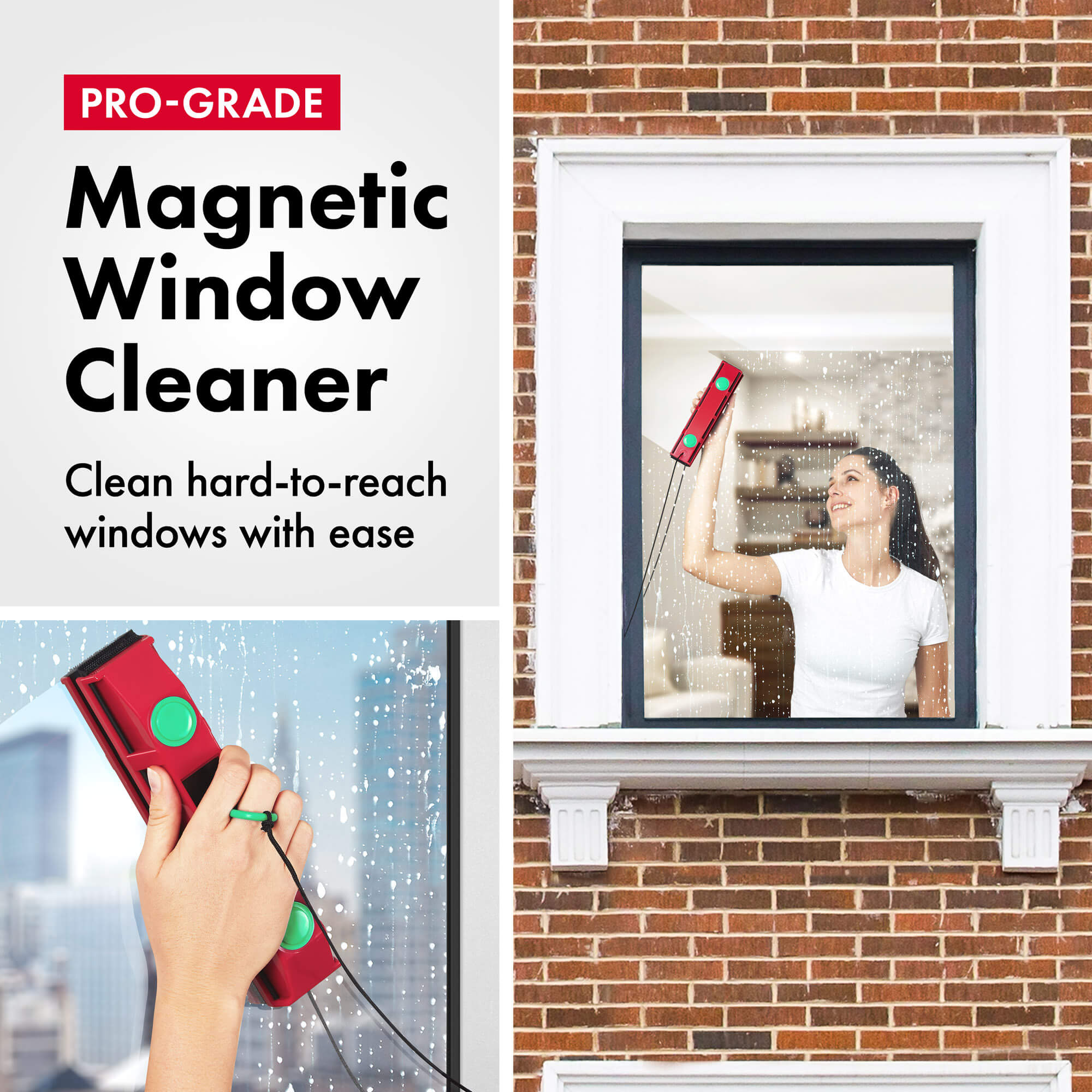 Glider D-3 Magnetic Window Cleaner, 20-28mm