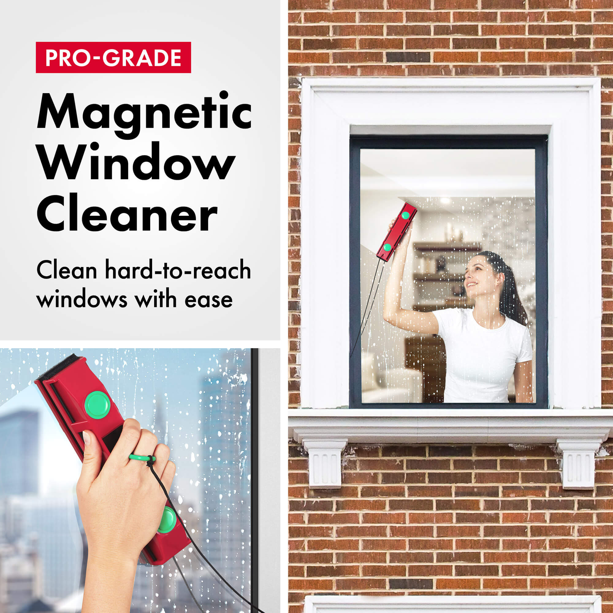 Glider D-3, Magnetic Window Cleaner, 20-28mm