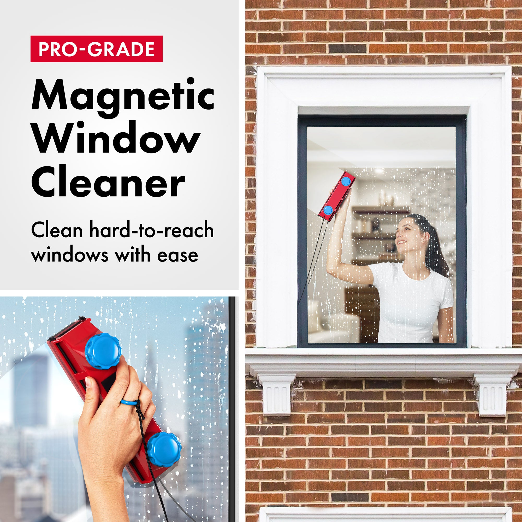 Glider D-3 AFC Magnetic Window Cleaner, 2-28mm