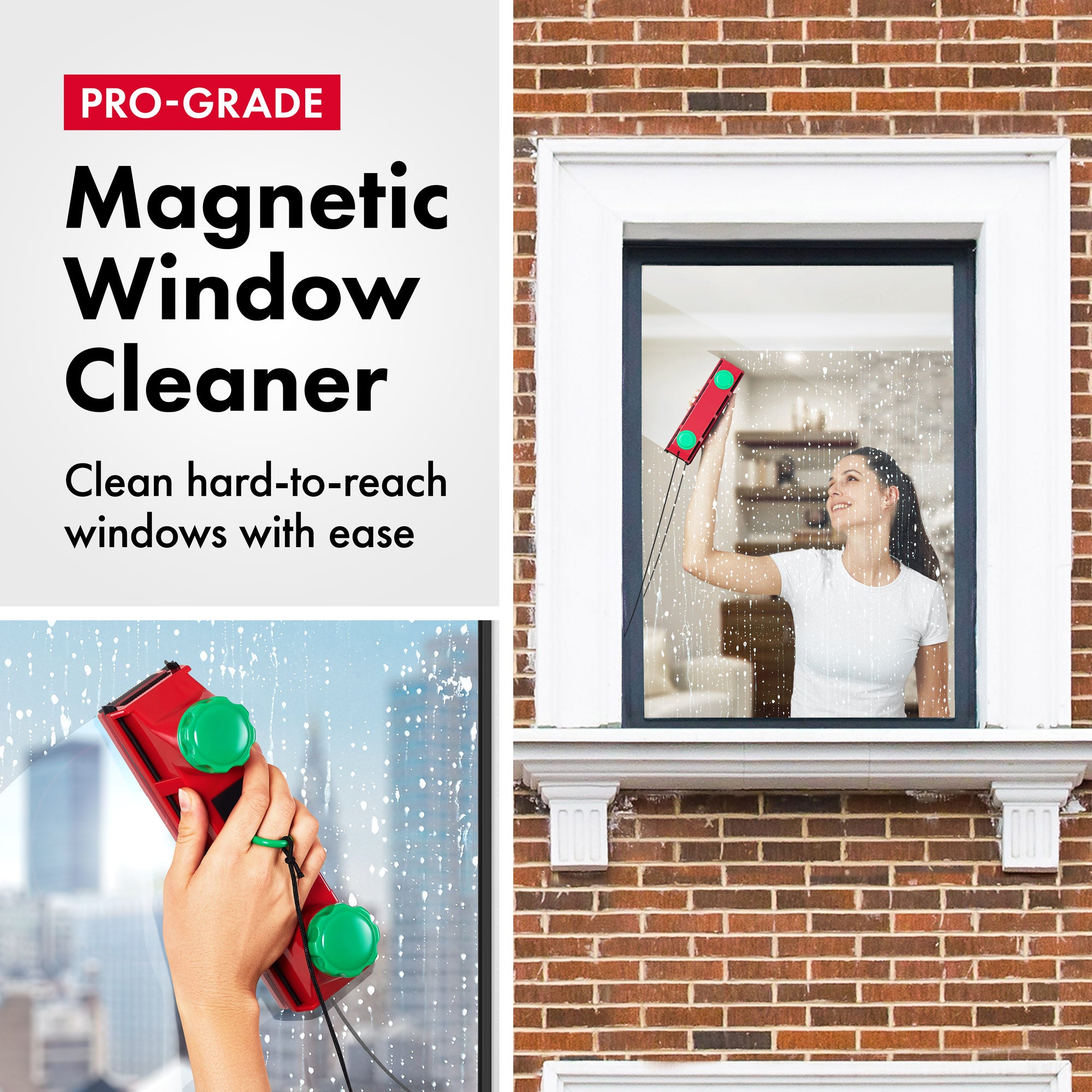 Glider D-4 AFC Magnetic Window Cleaner, 2-40mm