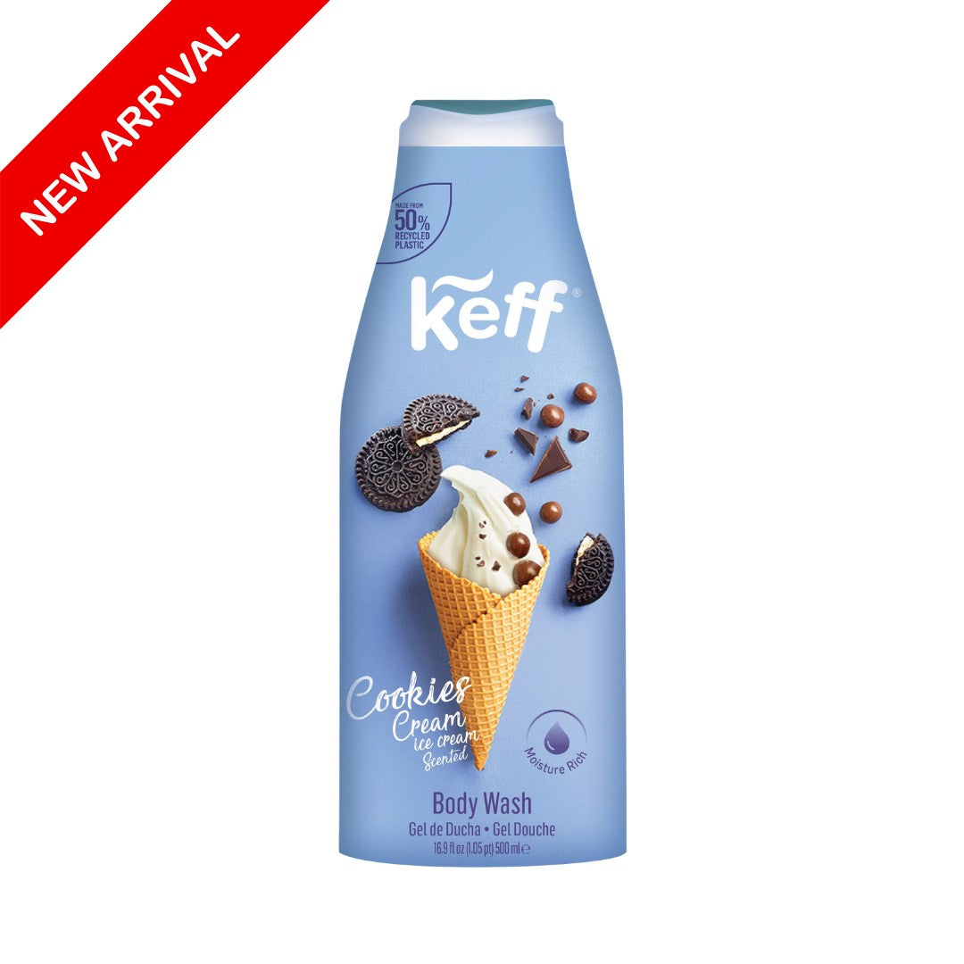 Keff Moisturising Body Wash - Cookies and Cream Ice Cream Scented