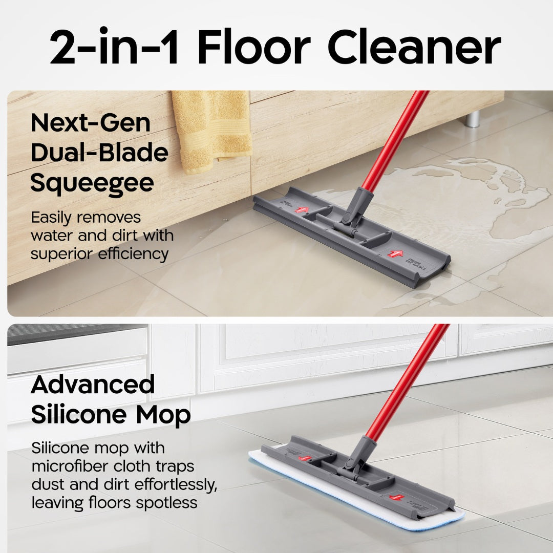 Moppy Shmoppy - 2-in-1 Floor Mop & Squeegee