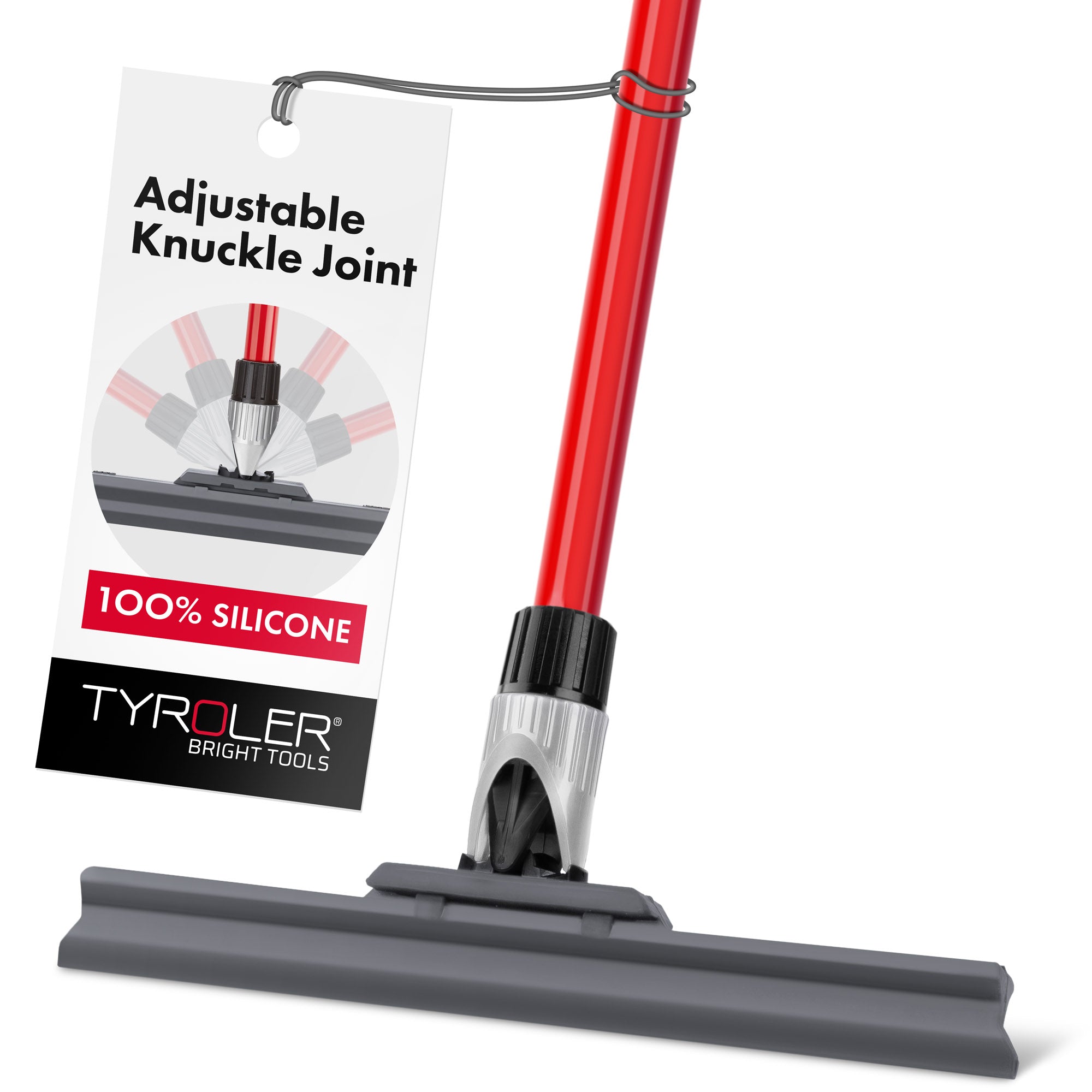 Silicone Floor Squeegee 30cm with knuckle-joint