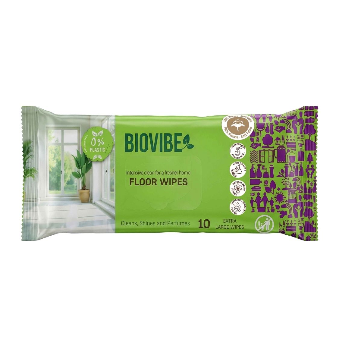 Biovibe Quick Mop Floor Wipes