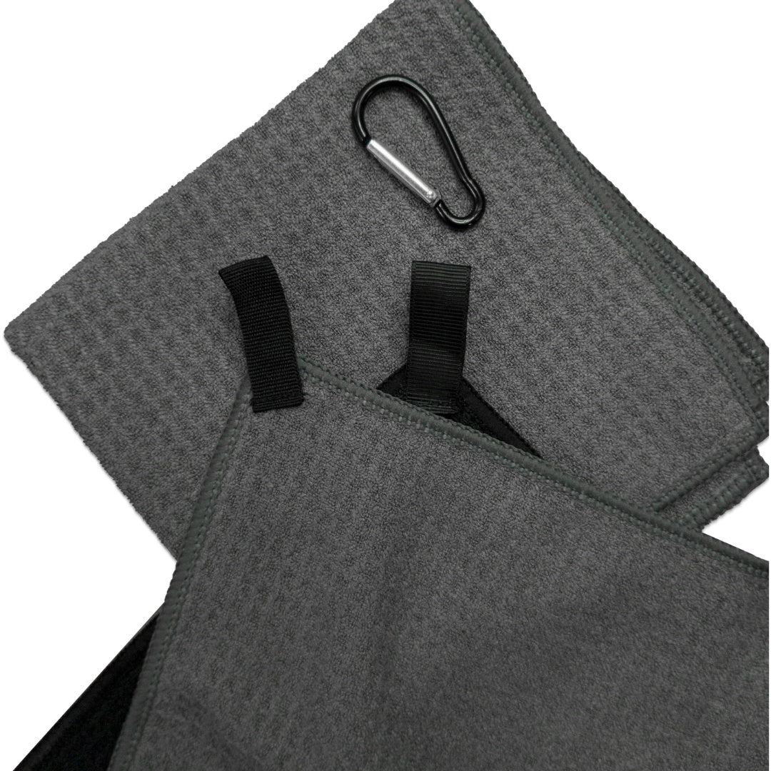 Waffle Cloths With Carabiner Clip - 2 Pack