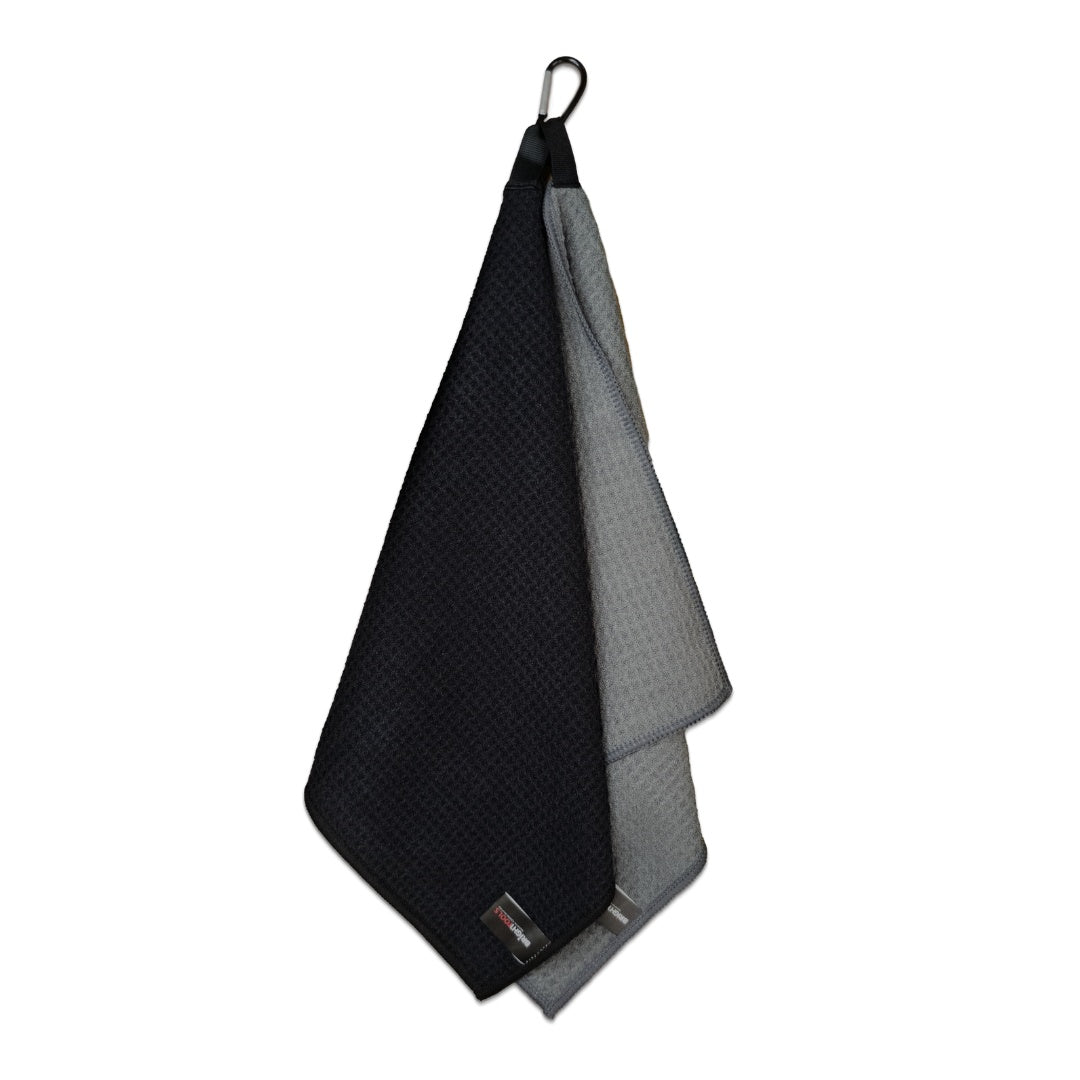Waffle Cloths With Carabiner Clip - 2 Pack