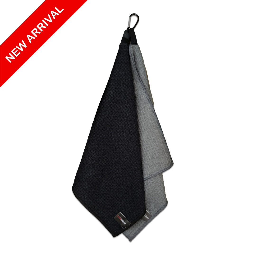 Waffle Cloths With Carabiner Clip - 2 Pack