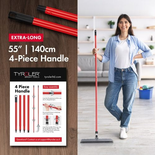Silicone Broom 40cm with built-in Squeegee