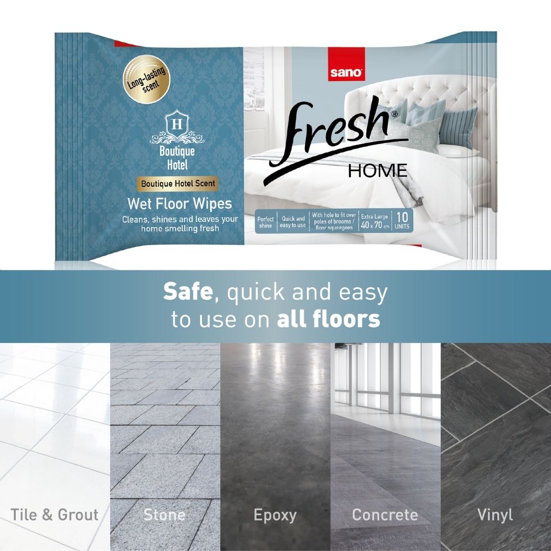 Quick Mop Floor Wipes - Fresh Home Scent