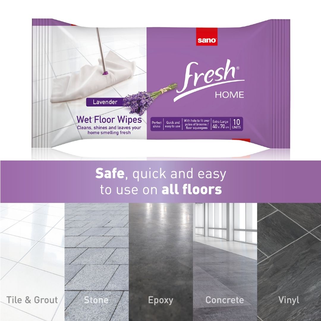 Quick Mop Floor Wipes – Lavender Scent