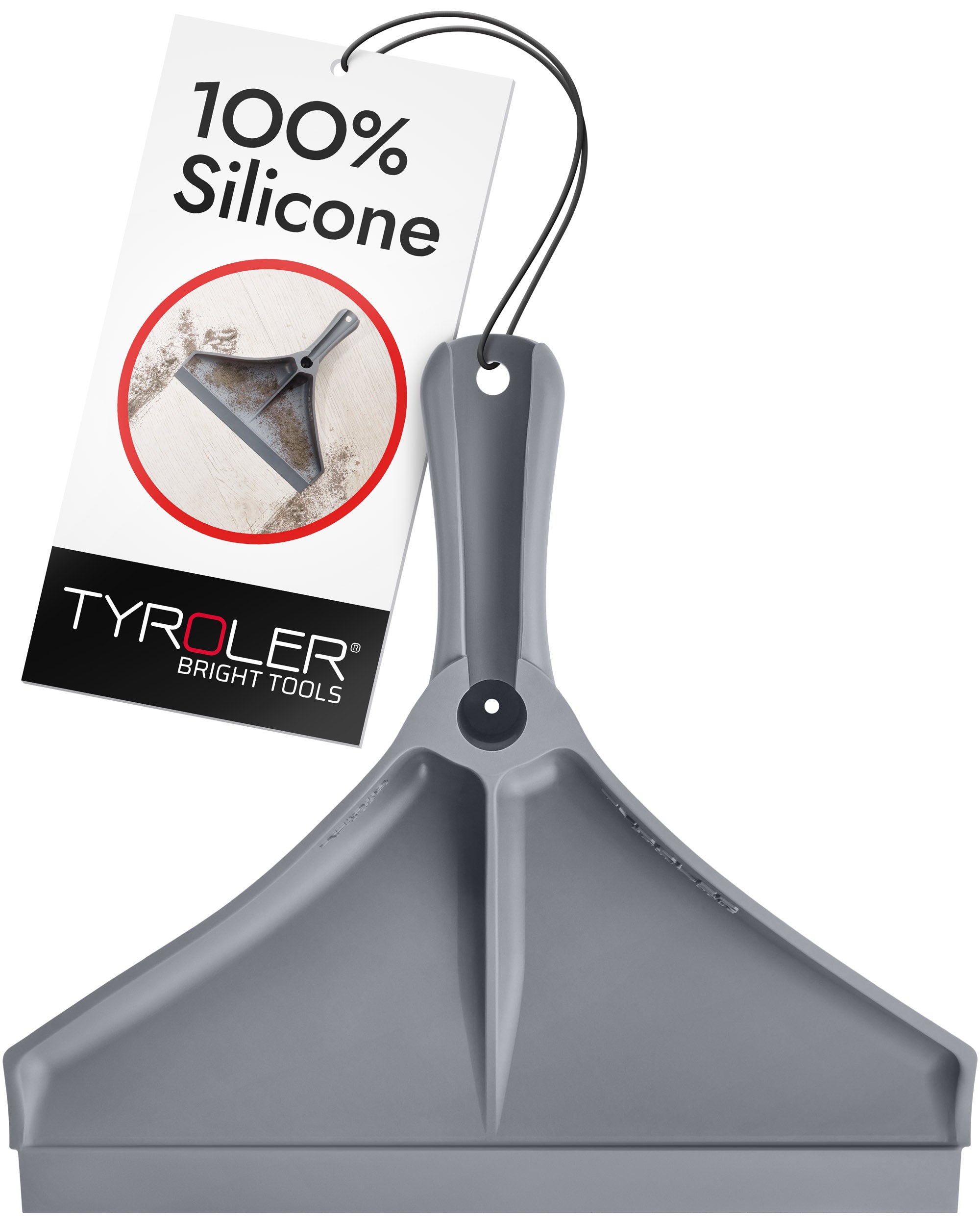 Stick to Floor Compact Silicone Dustpan