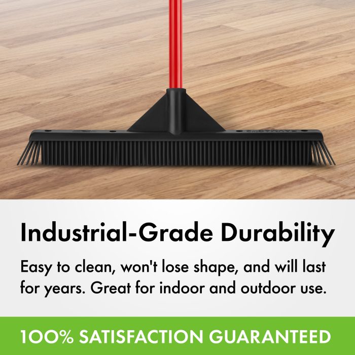 Long Handle Dustpan & Brush Made of 100% Natural Rubber