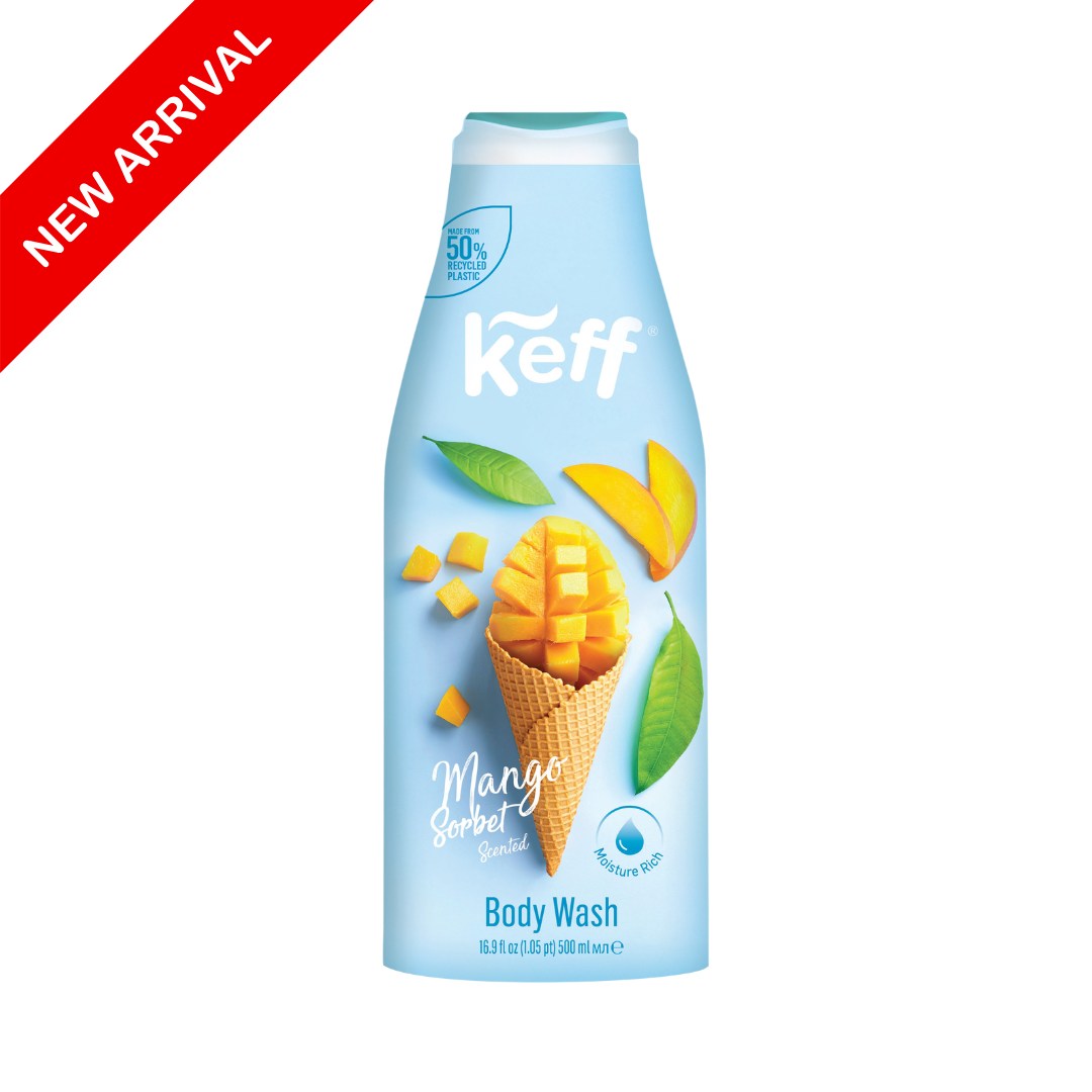 Keff Moisturising Body Wash - Mango Sorbet Ice Cream Scented