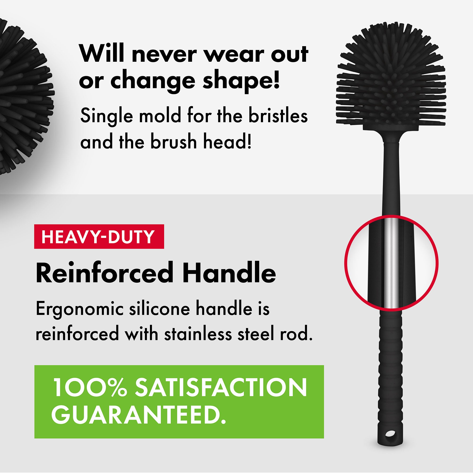 Antibacterial Toilet Brush Black