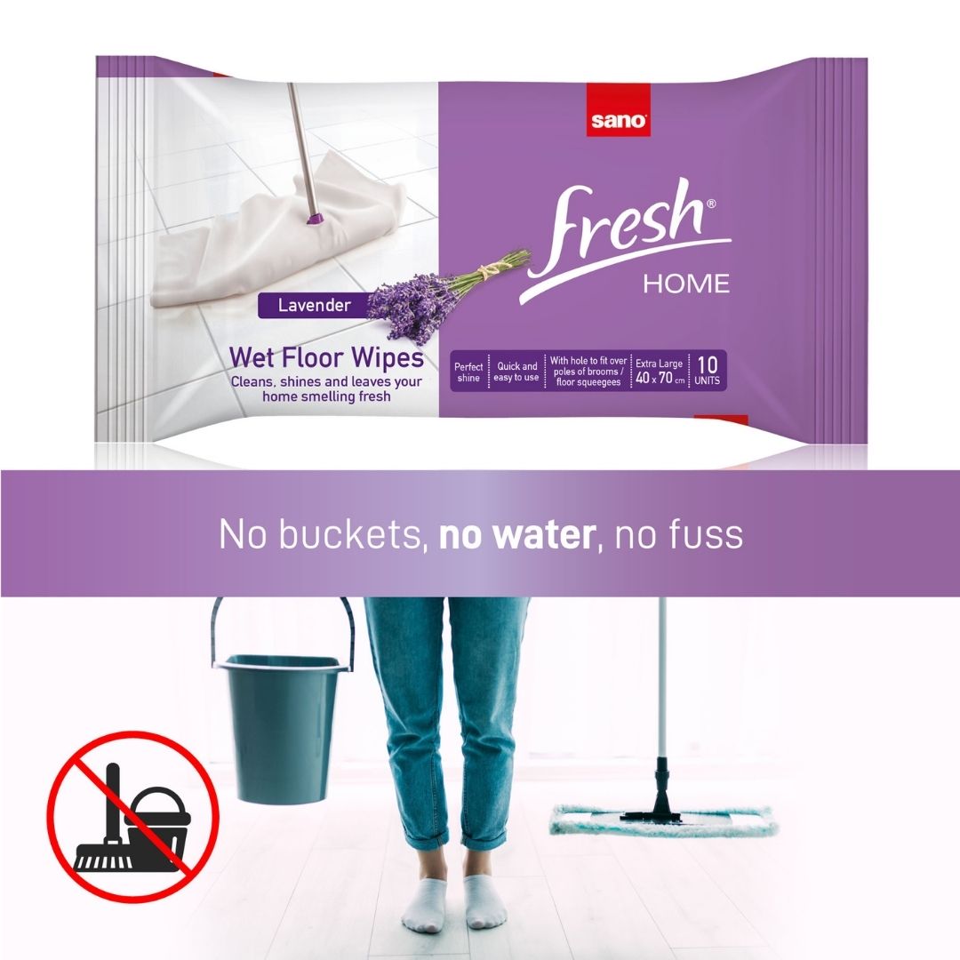 Quick Mop Floor Wipes – Lavender Scent